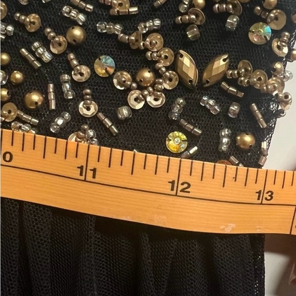 Black and Gold Laura Dress - Picture 6 of 6
